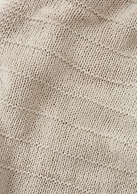 Ribbed Knit Throw Blanket