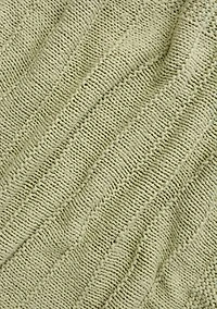 Ribbed Knit Throw Blanket