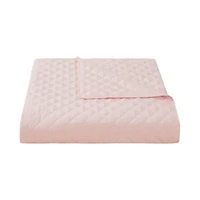 Bring serene charm to your bedroom with the Margot Mauve 5pc Comforter and Quilt Set. Delicate floral blooms in soft mauves and lavender hues are printed on silky microfiber, reversing to a soothing blush tone. Romantic, airy