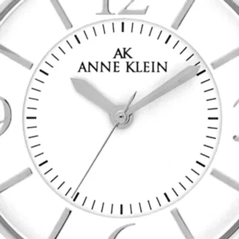 Silver-Tone Round Case Watch