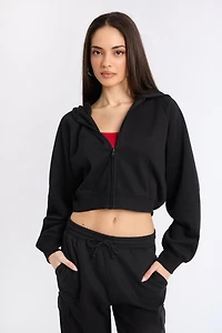 Midi Zip-Up Hoodie