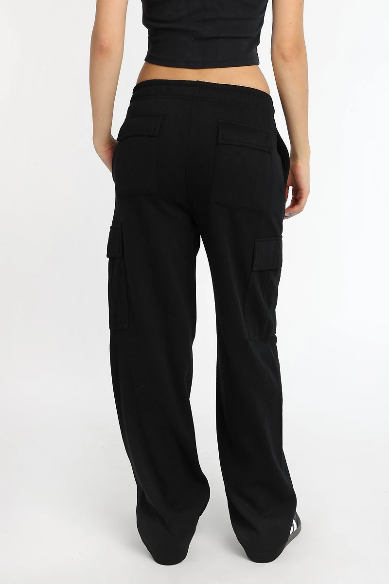 Cargo Wide Leg Sweatpants