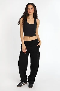 Cargo Wide Leg Sweatpants