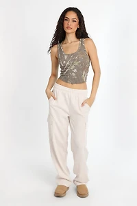 Cargo Wide Leg Sweatpants