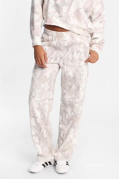Cargo Wide Leg Sweatpants