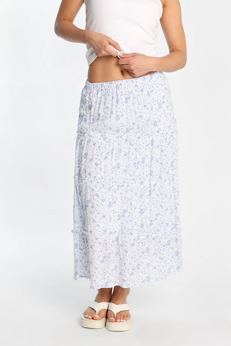 Tiered Maxi Skirt