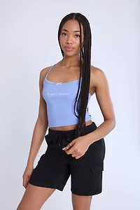 Shorts en sergé Bermuda cargo mi-taille