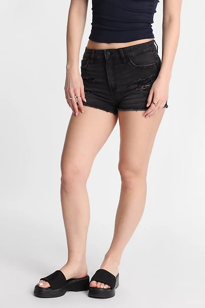 High Rise Festival Denim Shorty