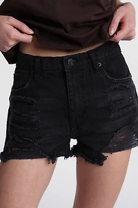 High Rise Mom Denim Shorts
