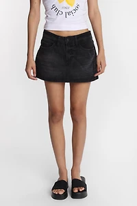 Low Rise Denim Skort