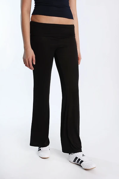 Super Soft Foldover Flare Pants