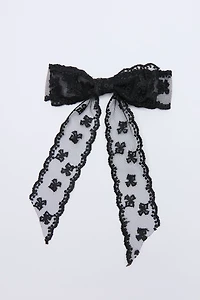 Lace Bow Clip