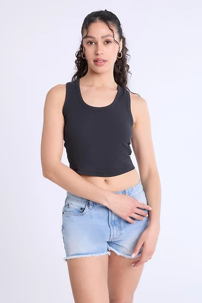 High Rise Vintage Denim Shorty