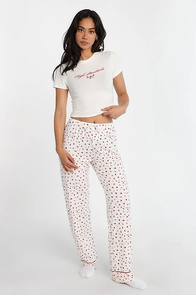 Super Soft Graphic Pajama Baby Tee & Pants 2-Piece Set