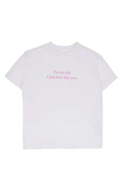 I'm Not Shy I Just Don't Like You Graphic Relaxed Tee