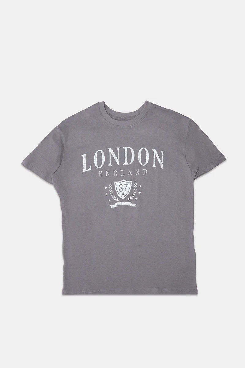 London England Graphic Boyfriend Tee