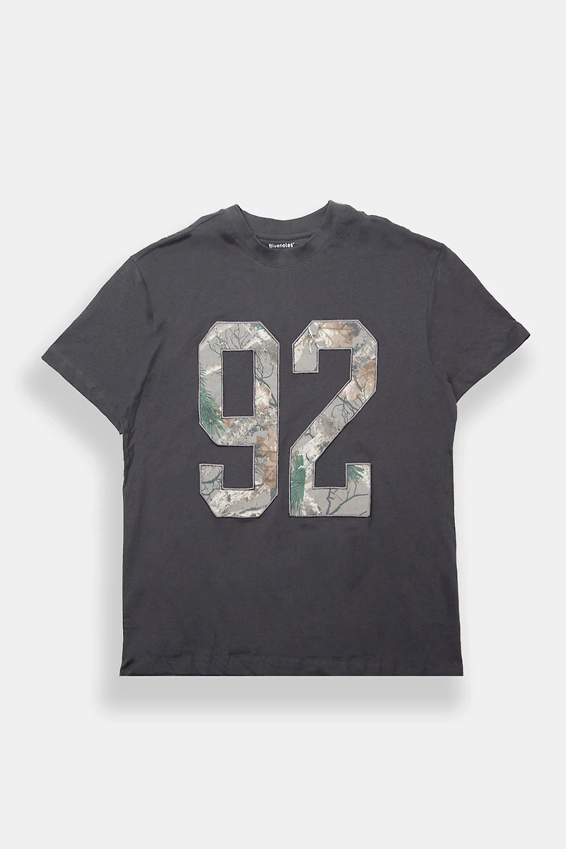 T-shirt coupe garçonne imprimé 92