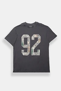 T-shirt coupe garçonne imprimé 92