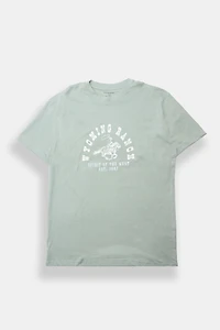 T-shirt coupe garçonne imprimé Wyoming