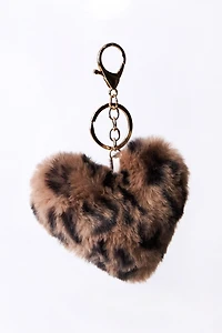 Plush Heart Bag Charm