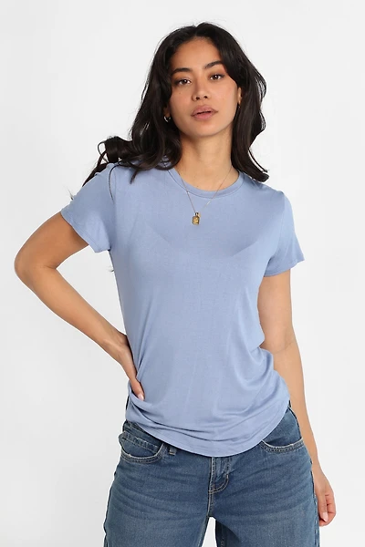 Short Sleeve Crew Neck Relaxed Tee