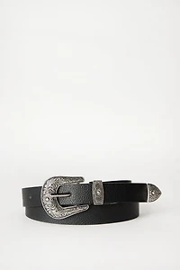 Ceinture à boucle Western