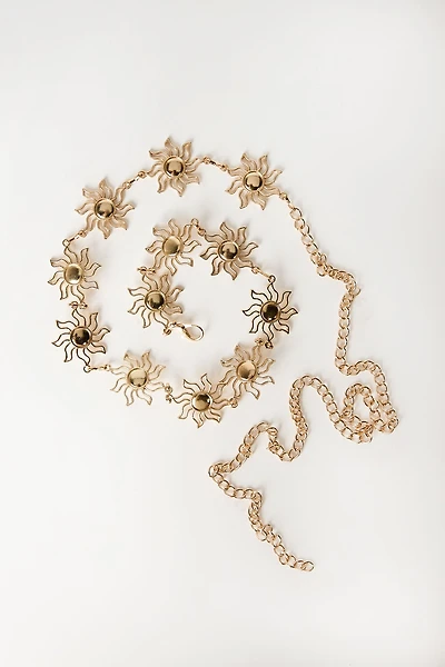 Ceinture en métal à boucle Western