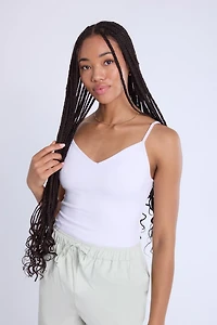 Super Soft Ribbed Cross-Back Bodysuit