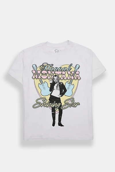 Hannah Montana Shining Star Graphic Boyfriend Tee