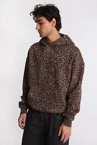 Chandail à capuche motif léopard North Western