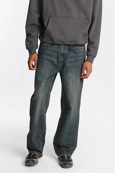 Jean de planchiste brodé