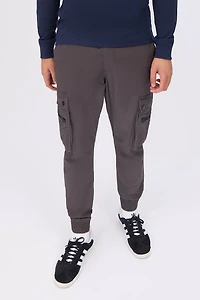 Relaxed Zip Cargo Twill Jogger