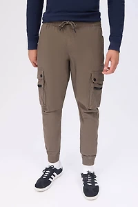 Relaxed Zip Cargo Twill Jogger