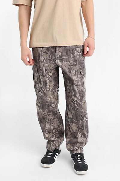 Camouflage Baggy Skater Cargo Twill Pants