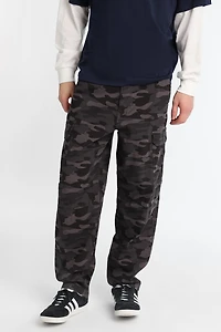 Tree Camouflage Baggy Skater Cargo Twill Pants