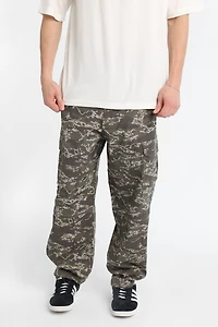 Tree Camouflage Baggy Skater Cargo Twill Pants