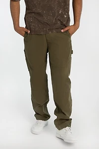 Cotton Canvas Utility Carpenter Pants