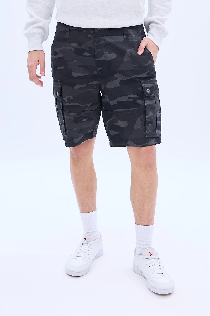 Short cargo en sergé