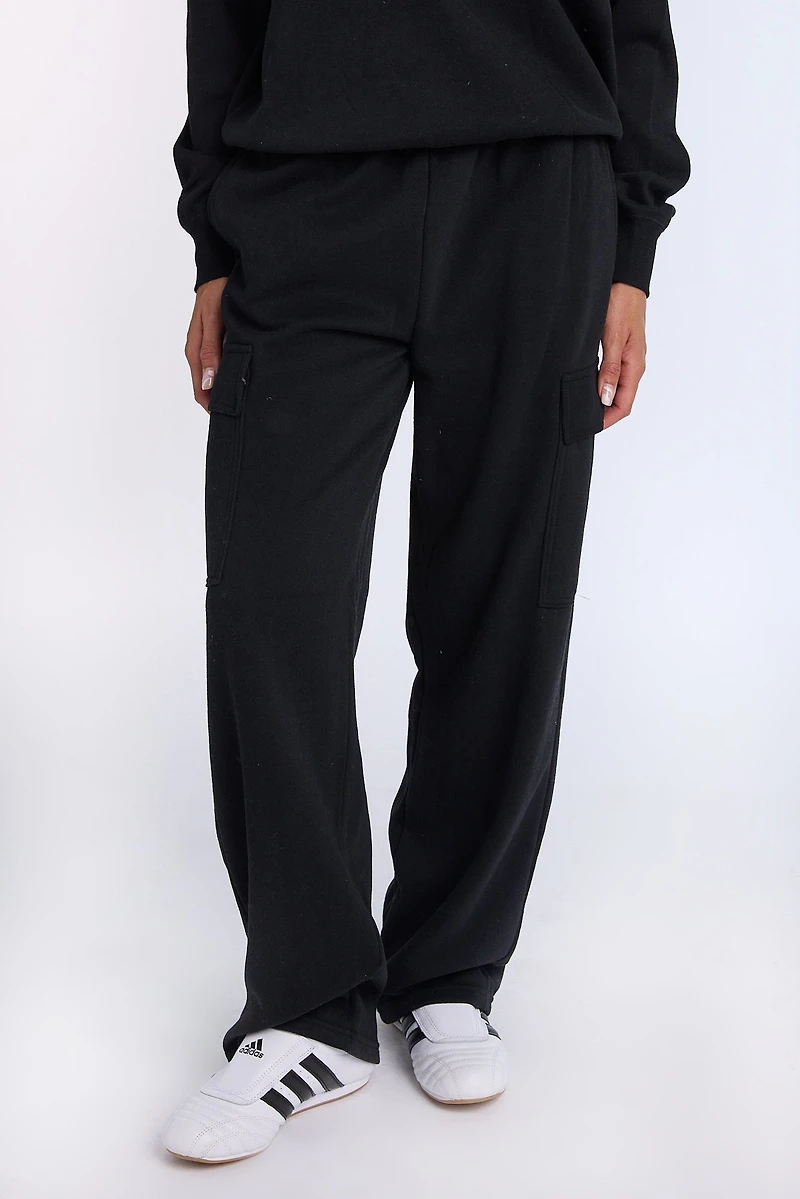 Cargo Wide Leg Sweatpants