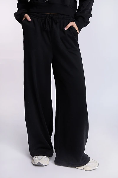Wide Leg Baggy Fleece Sweatpants