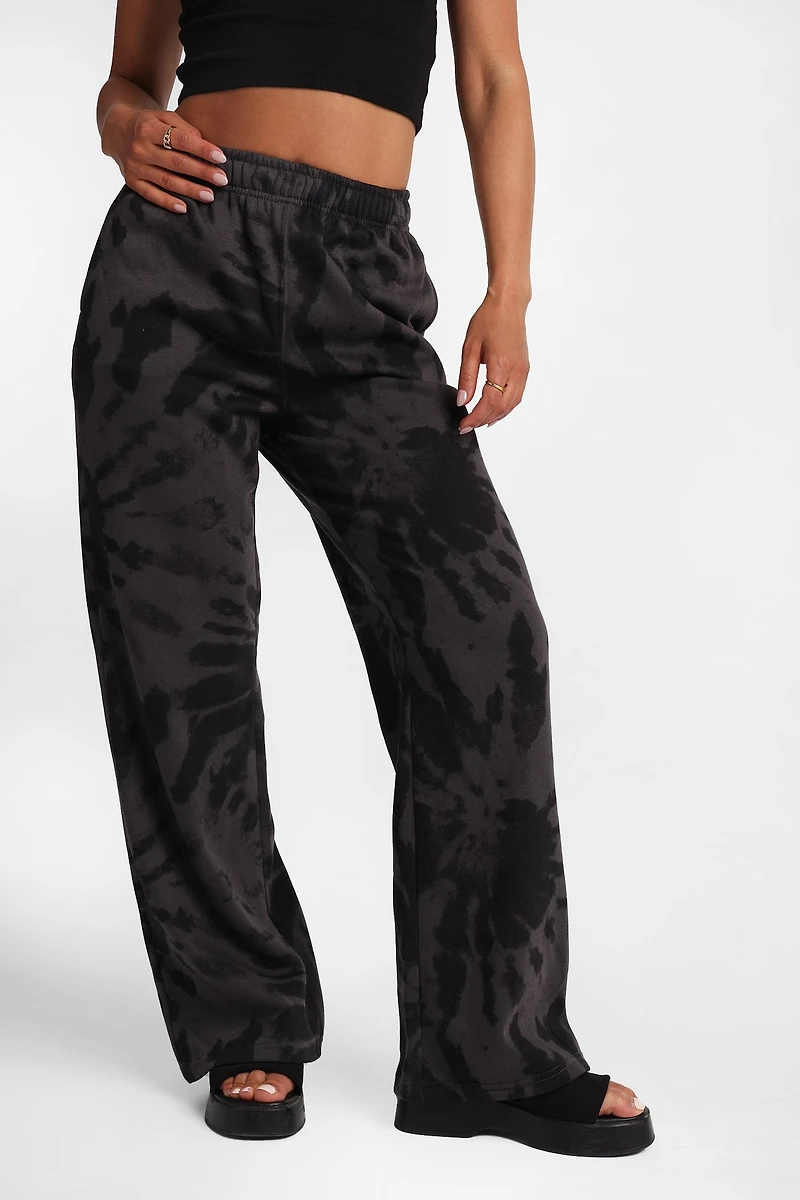 Pantalon en molleton ample graphique