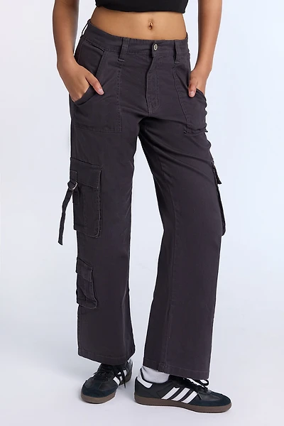 Super High Rise Twill D-Ring Cargo Pants