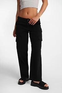 Low Rise Cargo Baggy Twill Pants