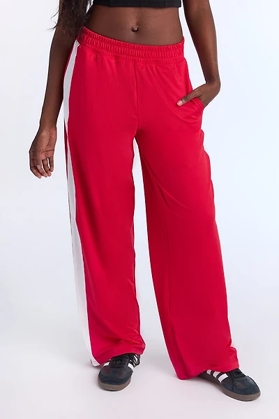 Tricot Wide Leg Track Pants