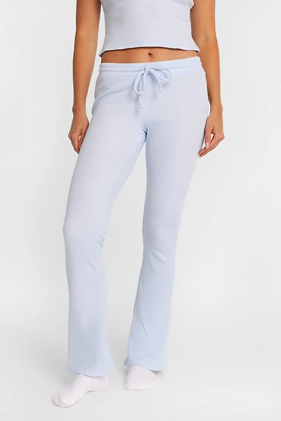 Waffle Knit Bootcut Pajama Pants