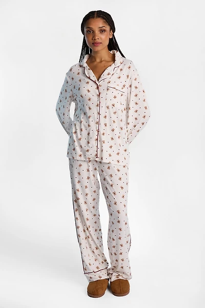Graphic Super Soft Pajama Dad Long Sleeve Shirt & Pants 2-Piece Set