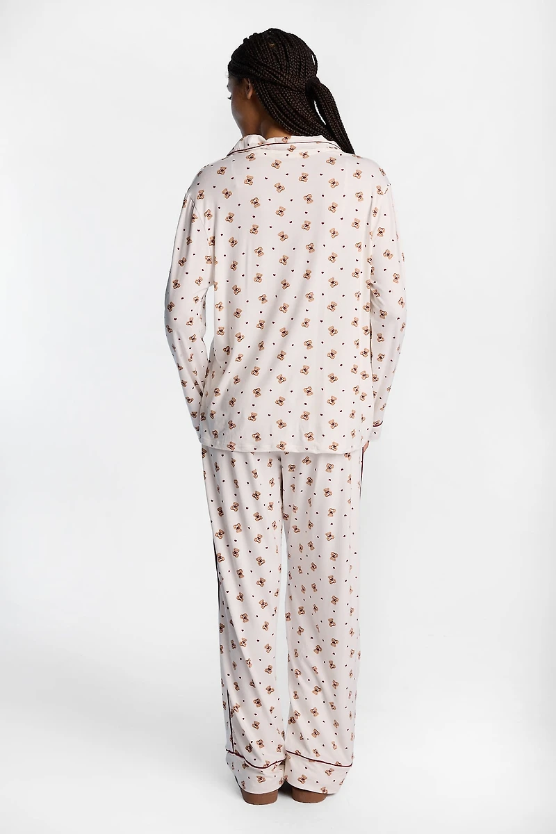Graphic Super Soft Pajama Dad Long Sleeve Shirt & Pants 2-Piece Set