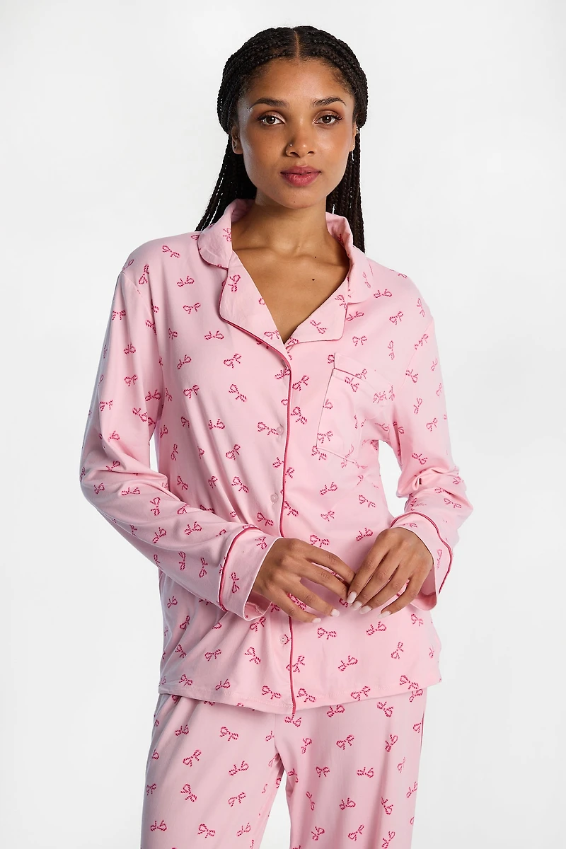 Graphic Super Soft Pajama Dad Long Sleeve Shirt & Pants 2-Piece Set