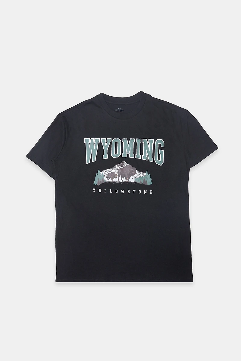 Wyoming Graphic Boyfriend Tee