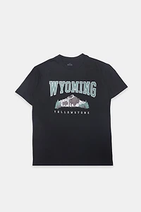 Wyoming Graphic Boyfriend Tee
